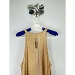 Torrid  Yellow White Tank Sleeveless Halter Top High Neck Shirt Women's Size 1 Photo 4