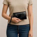 Chic Black Wristlet Clutch Photo 0