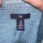 Gap  distressed XS basic minimalist denim button down shirt Photo 2