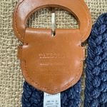 Talbots Wide Blue Woven Dress Belt Size M-Lrg 0-43 Inches Photo 5
