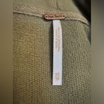 Free People EUC Olive Green Clementine Lace Inset Hoodie Size XS Photo 4