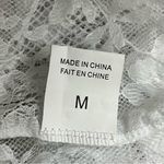 Avidlove  Sexy Lingerie Lace BabyDoll Chemise V-Neck Size M Ivory Strappy Front Photo 6