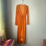 Camila Coelho Nikki Orange Sheer Coverup Robe M Photo 4