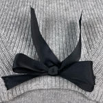 J.Crew Mercantile Bow Neck Sweater Dress Size Medium Grey Wool Blend Knit K3498 Photo 4