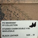 Free People NEW Studded Split Bootie in Black, Size EU 38, US 8, New in Box Photo 7