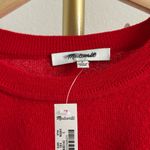 Madewell  Merino Pullover Sweater in Bright Cherry, Size Small Photo 7