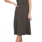 Elie Tahari Ribbed Knit A-Line Midi-Dress in Loden Photo 0