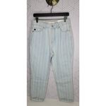 Kancan High Rise Stripe Mom Jeans Blue Size 27 Photo 2