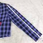 Vince Camuto  Purple Black Plaid Cropped Blazer Jacket‎ Size Medium New Photo 8