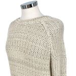 Vince Raglan Crewneck Knit Sweater Ivory Cream Size Small Photo 5