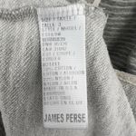 James Perse  Striped Sweatshirt Dress Gray White Short Sleeve Size 3 (L) Photo 3