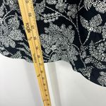Lands End Black White‎ Floral Tankini Top Womens 8 Underwire Adjustable Straps Photo 4