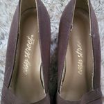 Easy Street  Vintage Brown Suede Leather Square Toe Block Heels Size 8 Photo 3