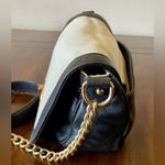 Emma Fox Crossbody Bag Purse Black & White Leather with Chain Strap Photo 1