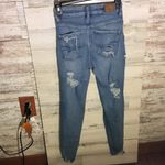American Eagle curvy high rise Jeggings distressed jeans 0 next level stretch Photo 3