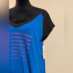 Pink Lotus NWT  Blue and Black Endless Possibilities Graphic Tee size large Photo 2