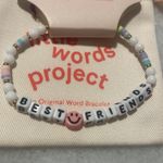 Little Words Bracelet White bead stretch Jewelry Best Friends New size S/M Photo 4