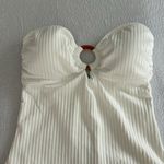 MELISSA ODABASH BARBUDA IVORY RIBBED SWIMSUIT, IVORY RIBBED, SIZE 4, $270.00 Photo 4