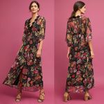 Farm Rio  Anthropologie Laina Floral‎ Boho Maxi Dress Size XS Photo 1
