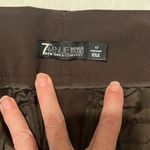 NWOT NY & CO size 12 average brown stretchy zip front pants Brown Photo 4