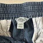 J.Crew Denim Striped Shorts XXS Blue Casual Drawstring Photo 2