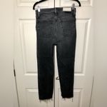 RE/DONE  Comfort Stretch Washed Black High Rise Stove Pipe Raw Hem Jeans Size 29 Photo 7