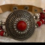 Red Western style wrap bracelet Photo 0