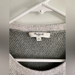 Madewell  Colorblock Faux Wrap Heavy Knit Crewneck Sweater Photo 3