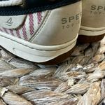 Sperry Top-Sider Red White Blue Canvas Slip On Loafers Boat Shoes Size 7.5 Photo 5