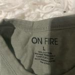 On Fire  Women's Olive Zodiac Sun Tee Photo 2