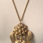 Unique Vintage Vintage Antique Gold Dog Necklace Photo 1