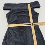 Eliza J Dress Womens Size 4 Black Sparkle Off The Shoulder Cocktail Party Photo 6