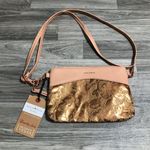 Pixie Mood Pixi Mood Nicole Small Rose Gold Copper Lace Crossbody Purse Photo 0