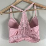 Aerie Pink Lace Wirefree Bra Photo 3