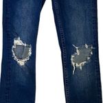 Free People Ladies Denim Skinny Blue Jeans Distressed Knees ~ Size 26 Photo 3