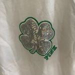 PINK - Victoria's Secret Women’s Victoria’s Secret PINK “KISS Me- I’m Irish-ish” Shamrock t-shirt Medium Photo 2