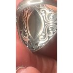Ornate Sterling Silver Mother Of Pearl Ring Size 11 Photo 6