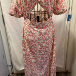 Sugar Lips  Pink and Green Floral Dress Photo 0