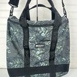 LeSportsac Large Tropical Camo Leaves Green Tote Messenger Shoulder Laptop Bag Photo 0