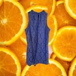 Paper Crane Paper‎ Crane Lace Floral Blue Sleeveless Dress Size 5 Photo 6