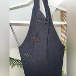 Sau lee daphne knit‎ Black Halter Dress size US 2 Photo 6