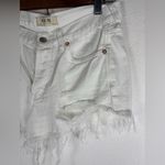 We The Free Size 26 Free People White Cut Off Distressed Button Fly Shorts Photo 2