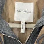 Avec Les Filles NWT  Double Breasted Trench Coat Size XS with Zip Out Faux Hoodie Photo 3
