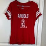 Genuine Merchandise Los Angeles Angels Baseball Round Neck Red S/S Shirt Size Small EUC #5848 Photo 0