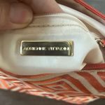 Adrienne Vittadini NEW  Shoulder Woven Bag Orange Leather Details Zipper Closure Photo 8