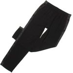 Eileen Fisher NWT Ankle in Black Silk Georgette Crepe Tuxedo Stripe Pants XS Photo 0