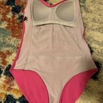 Vintage Ocean Jewel Pink Ruched Swimsuit Size Small One Piece Sweetheart Photo 3