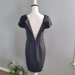 ZARA Basic Gray Short Sleeve Sheath Dress Photo 2