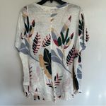Cynthia Rowley ‎ Short Sleeve 100% Linen Floral Print T-Shirt Tee Top Size 1X Photo 8