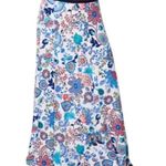 Milly for Design Nation White Floral Maxi Circle Skirt size Medium Photo 0